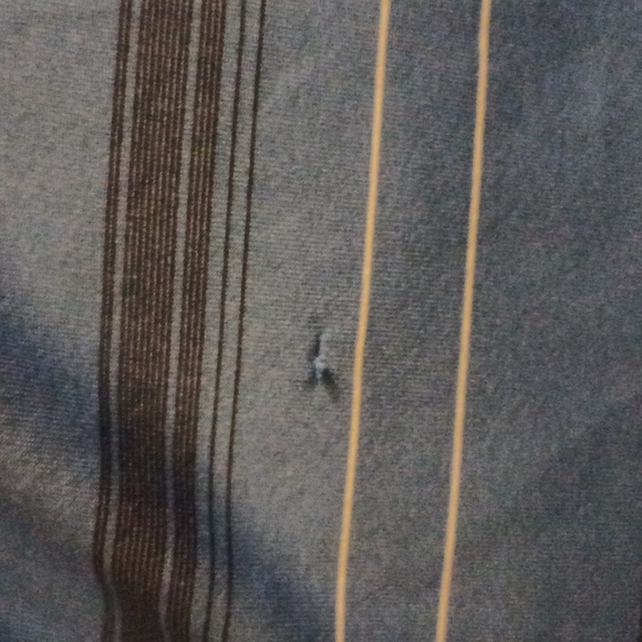 $4 Add-on Long Blue Striped Polo Shirt - Size XL - Picture 6 of 7